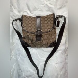 Coach Signature C Brown Soho Messenger bag.